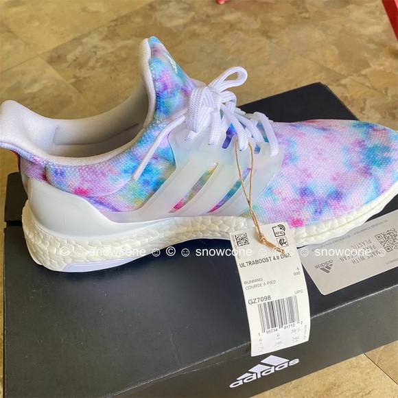 Adidas Ultraboost 4.0 DNA Tie Dye Rainbow Shoes Women’s 7.5 - Picture 8 of 17